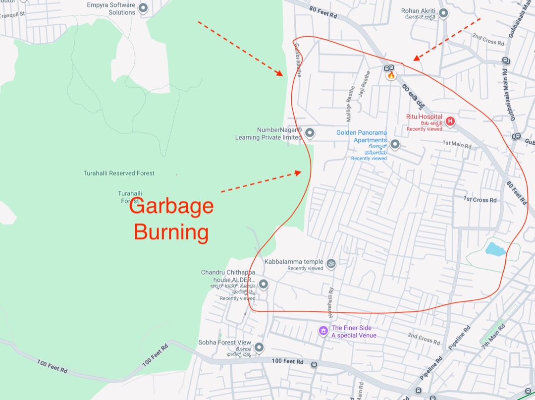 Google Maps location overview